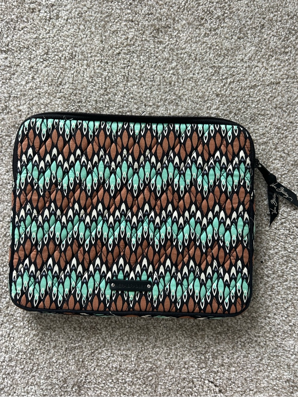 Vera Bradley Sierra Stream Tablet Case Padded IPad Electronic Device Case